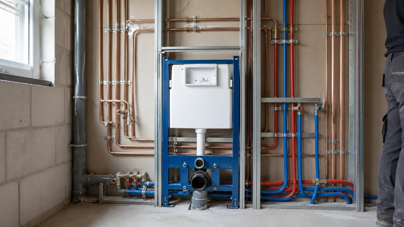 Fachgerechte Sanitärinstallation im Badezimmer
